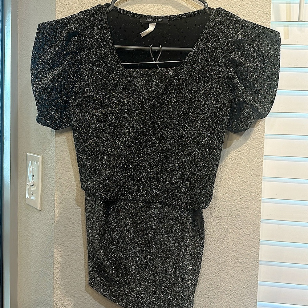 Silver Sparkle Two Piece Set